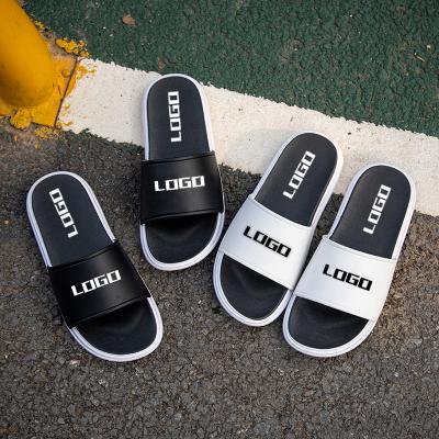 China OEM lightweight custom men's slipper cheap moq chinelo masculino low slides costom logo slippers for men for sale