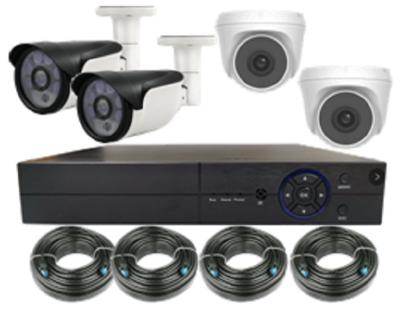 China New Product Waterproof/Waterproof 4chs 2.0Megapixels Face Analysis POE NVR Surveillance Camera KITS for sale