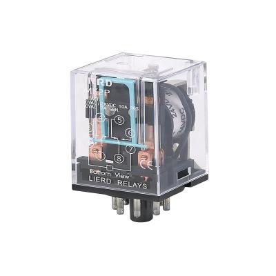 China MK2P 24V DC Coil Relay DPDT 10A Switching Current Sealed Non-Latching Plug In 2 Pole for sale