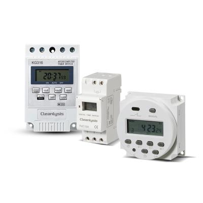 China Multi-size Digital Weekly Programmable Types Electronic Timer Switches With KG316 Batteries for sale