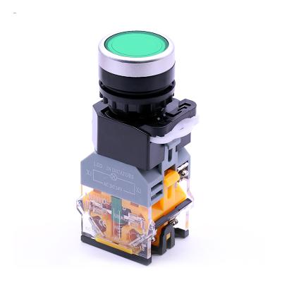 China Momentary 1NO 1NC 22mm Push Button Switch Panel Illuminated Mount for sale