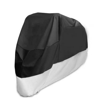 China Warterproof.Rain Sun Wind Protection Customized Durable All Season Black Rain Ply 210D Outdoor Waterproof Motorcycle Cover for sale