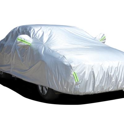 China Business / Luxury Wholesale Waterproof Oxford Cloth All Weather Silver UV Resistance Car Covers for sale