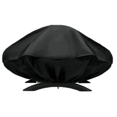 China Custom Waterproof Dustproof Outdoor Round BBQ Gas Grill Grill Cover For Weber Charcoal Kettle for sale