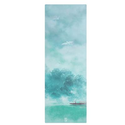 China Yoga Exercises Custom Printing Rubber Yoga Mat Manufacturer From Sweden for sale