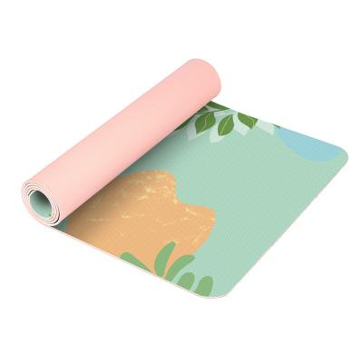 China Yoga 6MM Multifunctional Waterproof Washable Durable Anti-skid Mat Gymnastics Exercise Fitness Color Printing Tape Equipment for sale