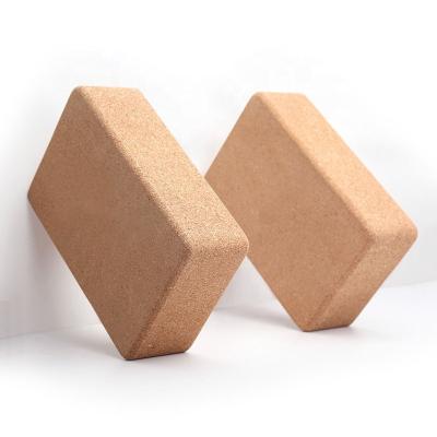 China Yoga Exercises Wholesale Supplier Recycled Eco Friendly Cork Yoga Block for sale