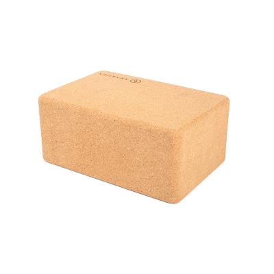 China High Quality Environmentally Friendly Maximum Density Bambus Fitness Balance Cork Yoga Block for sale