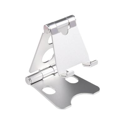 China Aluminum Alloy Bracket 2021 Mobile Phone Adjustable Flexible Lazy Stand Foldable Phone Stand For Desk for sale