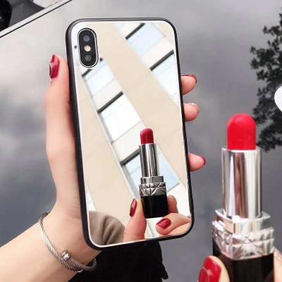 China Anti-fall Wholesale Shenzhen Mobile Phone Accessories Case Solid Mirror Mobile Phone Cover Protective Case for sale