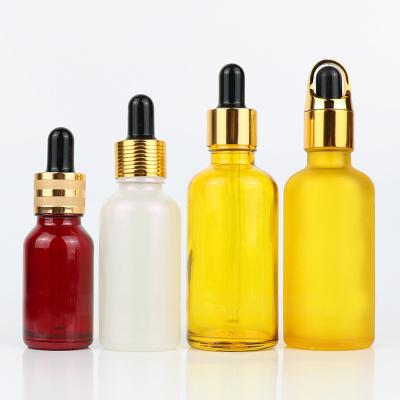 China New Cosmetic Luxury Custom Essential Oil Glass Bottle Small Round Empty Pink Dropper Bottle for sale