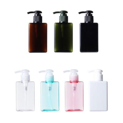 China Small Petg Shampoo 100ml 150ml 280ml Cosmetic Empty Packaging Square Foam Pump Bottle For Lotion for sale