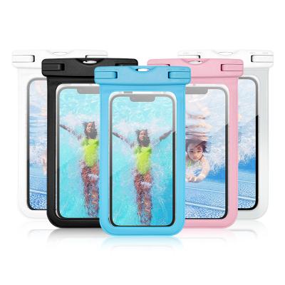 China High Quality Transparent Waterproof Mobile Phone Shockproof Beach PVC Swimming Waterproof Bag Running Bag for iphone for Samsung s22 u for sale