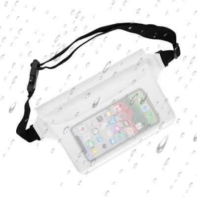 China Water Proof Rts PVC Bag Holographic Cross - Body Women Transparent Waist Bag Waterproof Transparent Waist Bag for sale