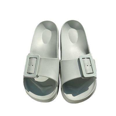 China Fashion Trend Ins Style Lady Shoes 2021 New Design Popular Belt Soft Bottom Slides Slippers Women Sandals for sale