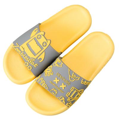 China Non-slip Slippers Women's Open Toe House Slippers Shower Sandal Cartoon Bathroom Slippers Anti-slippery for sale