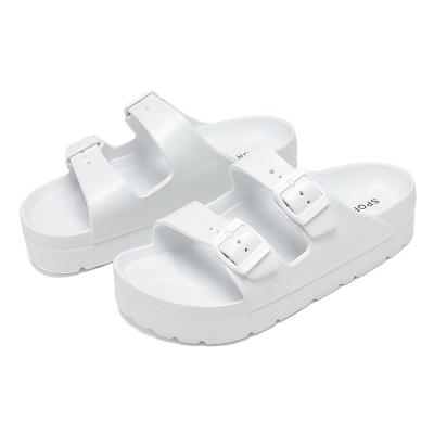 China Lightweight Double Buckle Platform Adjustable Women's Slip-On Sandals for sale