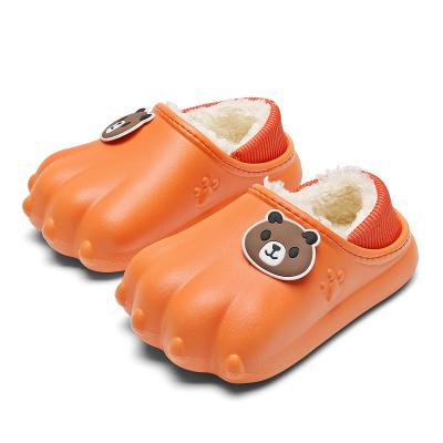 China Unisex Waterproof Toddler Garden Clogs Kids Paw Slide Shoes for Girls and Boys Winter Bedroom Clog Slip-On Shoes for sale