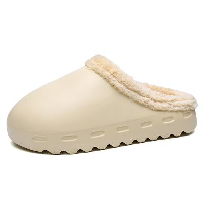 China Lightweight Classic Fur Lined Clog Winter House Waterproof Slippers For Men for sale