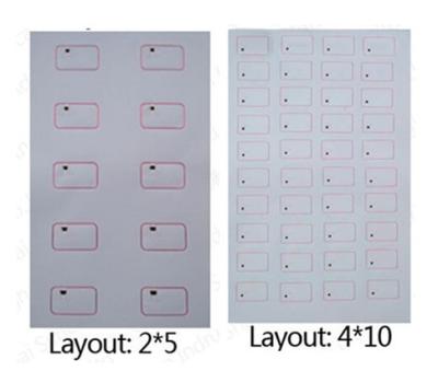 China For SUNLANRFID IOT smart card industry 3 7 em4200 4305 chip inlay sheet with customization for sale