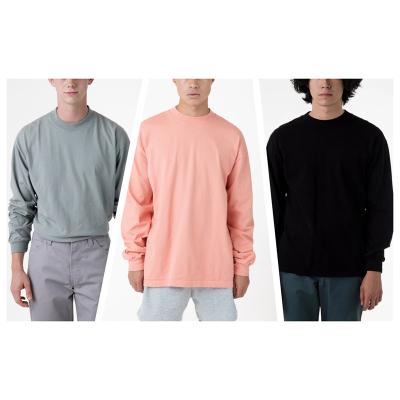 China LONG SLEEVE unisex T-SHIRT wholesale customized anti-pilling GARMENT NECK DYE MOCKNECK for sale