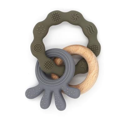 China New Product Organic Healthy Soft Silicone Wristband Baby Teethers Eco - Friendly for sale