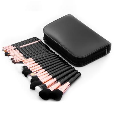 China Fan Brush OEM Rose Gold 29pcs Cosmetics Reading Brush for sale