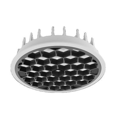 China Modern China manufacturers certificate TUV honeycomb design 150mm super slim anti-glare recessed cutout led downlight for sale