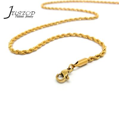 China Twist Chain Design Jewelry Lead Free Nickel Free 18K Gold Plated Bracelet Stainless Steel Fashion Women Accessories Chain Minimalist Jewelry for sale