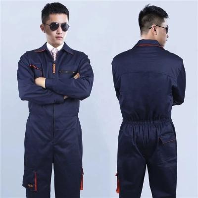 China Cotton Blended S-5XL Siamese Overalls Fit Men's Car Repair Machine Repair Machining Overalls Fit Plus Size Overalls Dustproof And Breathable for sale