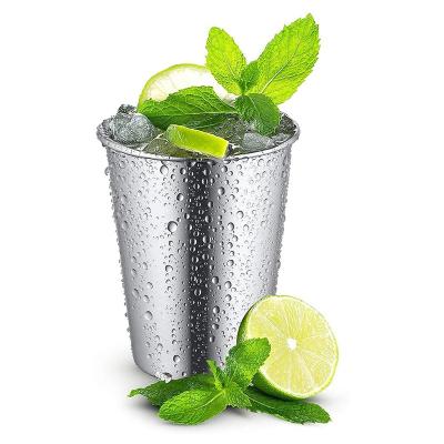 China Traditional Stainless Steel Metal Pint Cups Stackable Cup Tumblers Reusable Cups For Drinking Outdoors for sale