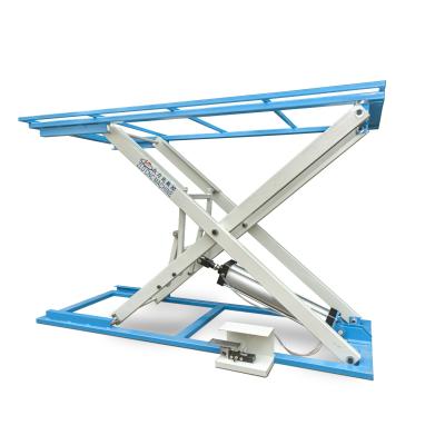 China Sofa Processing Pneumatic Lift Table Lifting Woking Platform Hot-Seller In Sofa Industry for sale