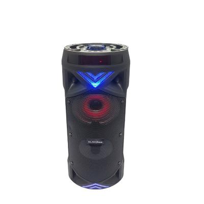 China Game Video Outperform Good Sound Quality With BT LED Light Bass Loudspeaker Cylinder Portable Wireless Speaker for sale