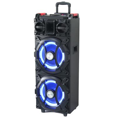 China / Portable Dual Subwoofer 10inch DJ Speaker Music Player With Rechargeable Battery for sale