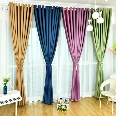 China Wholesale Blackout Ready Made Blackout Curtain Blackout Hotel Canvas Window Curtain for Living Room Bedroom for sale