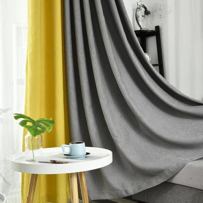 China Wholesale Splicing Luxury Curtains Shading Living Room And Bedroom Blackout Curtain Light Finishing Fabric And Upholstery Fabric for sale