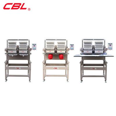 China Cheapest hotels leather dahao tablecloths computer small double head 2 head tubular shirt hat CBL embroidery machine for sale