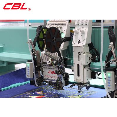 China Hotels CBL Automatic Advanced Multi Function Best Selling Computer High Speed ​​Sequins Coiling Taping Flat Beading Embroidery Machine for sale