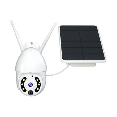 China Siren Tuya Support 2mp Color Night Vision PTZ Network Camera Built-in Wireless Two Way Audio Security Camera with Solar 4g Camera for sale