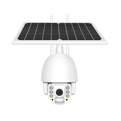 China NIGHT VISION 4G SIM Card 1080P IP Camera WIFI Solar Panel Battery PTZ Security Camera Waterproof Outdoor CCTV Camera for sale