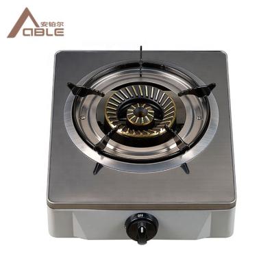 China Commercial 1 Burner Gas Stove Table Top Stainless Steel Gas Cooker Cooktops for sale