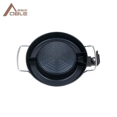 China Outdoor BBQ CAPABLE aluminum coated hot sale Southeast Asia cookware electric grill pan for sale