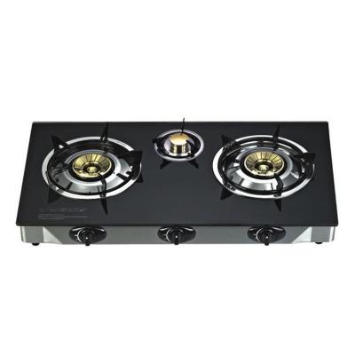 China Wholesale Price Valve Burner Household Cooktop Thailand Gas Cooker Bangladesh Butane Iron Gas Stove Part Three Burner Portable Gas Stove for sale