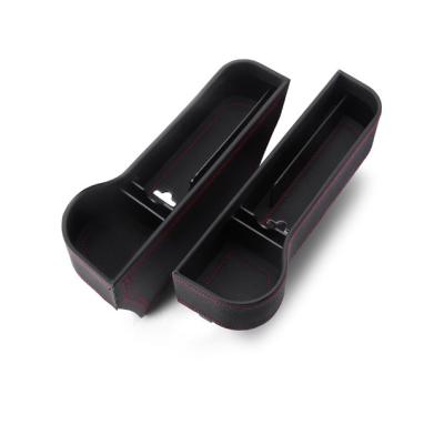 China Eco-friendly Multifunctional Luxury PU Car Filler Organizer Car Leather Storage Box for sale