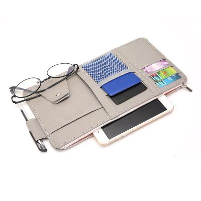 China China-chic New Car Sun Visor Business Card Holder CD DVD Organizer Storage Box Glasses Clip Lashing Tidying Car Accessories for sale