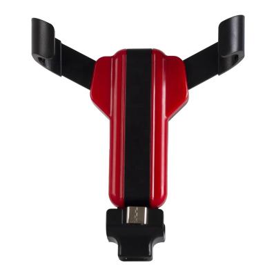 China Detachable GPS Car Air Vent Mobile Phone Gravity Bracket Navigation Bracket Mobile Phone Bracket Inside Car for sale