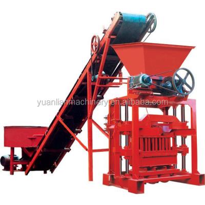 China Maxi CONCRETE curved interlocking brick machine QT4-35B2 hydraulic cement brick making machine for sale