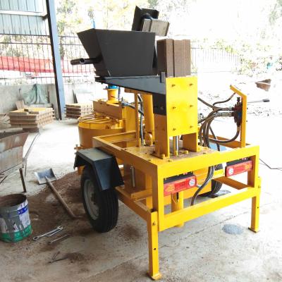 China Factory diesel type paving brick press machine Singapore interlocking brick making machine M7MI small clay brick machine for sale