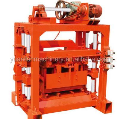 China QT40-2 factory manual brick making machine perforated concrete block machine brick factory for sale