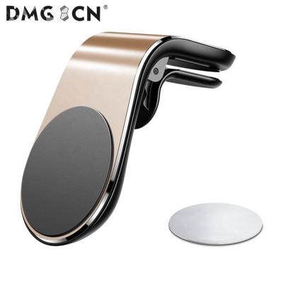 China Phone Holder DMG NC L-Shape Air Vent Smartphones Frame Holder Magnetic Mobile Phone Holder Suction Car Mount Mobile Phone Holder for sale